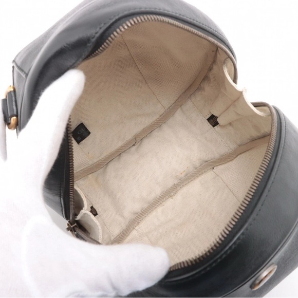 Gucci Basketball Shaped Hand Bag - Black Leather - Picture 7 of 11